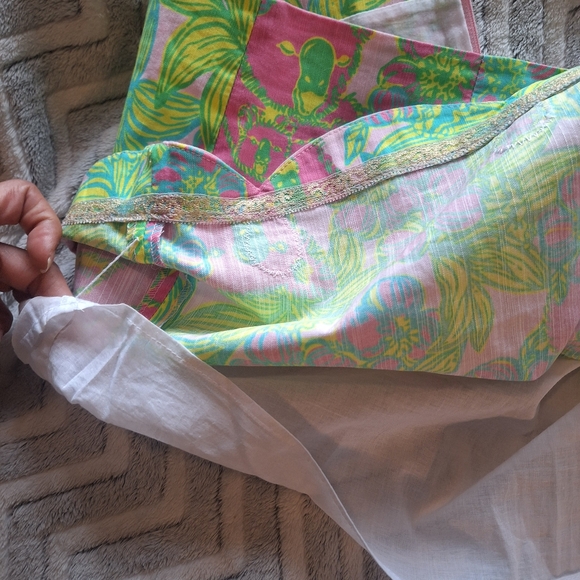 Vintage Lily Pulitzer Skirt with Scalloped Hem - Picture 5 of 8